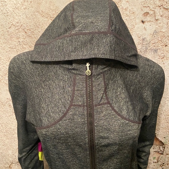 Lululemon Lightweight Grey Hoodie with Ponytail Hole - Picture 2 of 9